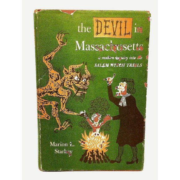 RARE THE DEVIL IN MASSACHUSETTS STARKEY 1950 Salam Witch TrialsBook Halloween